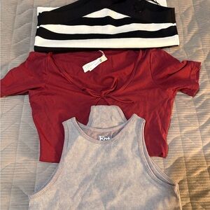Stylish Red Crop Top